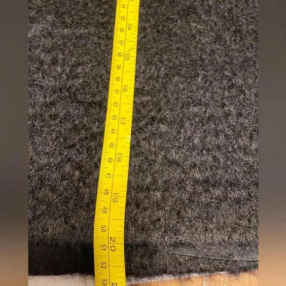 Milly of New York Linen Mohair Wool Blend Black Textured Skirt - Picture 10 of 10